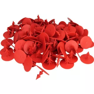 Clip feuille quadrillé plancher chauffant 100 Pièces - eco-bricolage