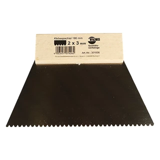 Couteau à Enduire 180 mm Dent Trapèze 2x3 spécial carrelage