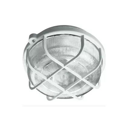 Hublot Extérieur Rond E27 Blanc Avec Protection DEBFLEX eco-bricolage.com