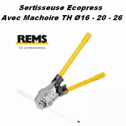 Sertisseuse Manuel ECO PRESS PACK TH 16-20-26 REMS