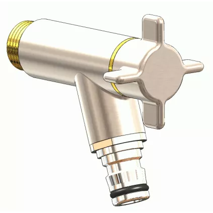 Robinet Arrosage OSLO NICKEL - eco-bricolage