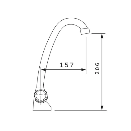 Mélangeur Lavabo CLIPPER Tête à clapet OZE