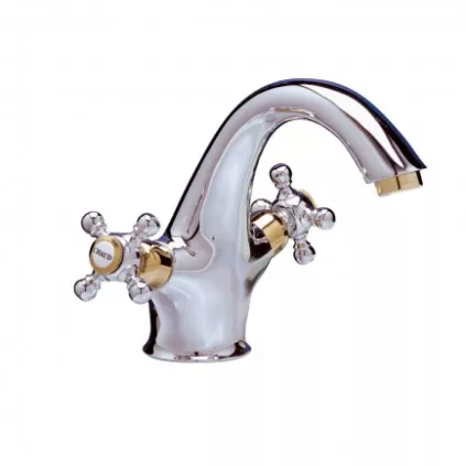 Mitigeur lavabo PARIS RETRO Chromé-Or OZE OZE eco-bricolage.com