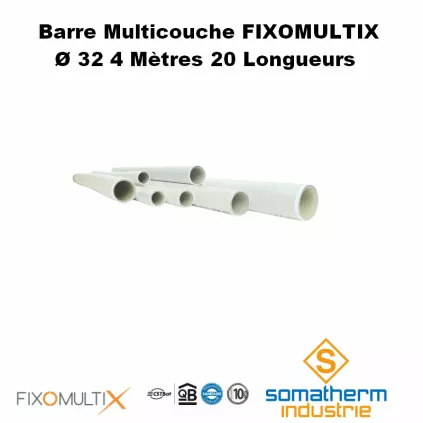 barres de tube multicouche D32 4ML SOMATHERM - AYOR