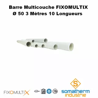 Lot de 10 barres de tube multicouche D50 3ML SOMATHERM - eco-bricolag