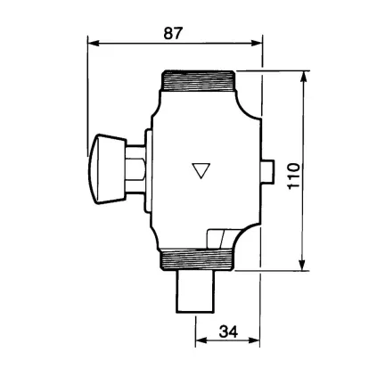 Robinet temporisé de chasse ECLAIR