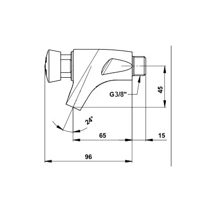 Robinet Lavabo Temporisé 504 3/8 Eau Froide antigel