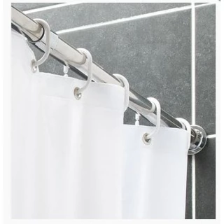 Tringle de Douche Droite Inox Extensible 120 à 220 cm PRESTO