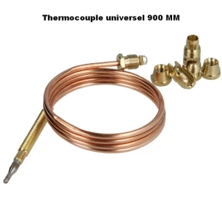 Thermocouple universel L900mm+ raccord - ECO-BRICOLAGE