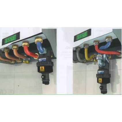 Pot de décantation DIRTMAGSLIM 3/4'' M x 3/4'' F Equerre