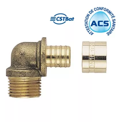 Coude PER Glissement Male fixe SOMATHERM