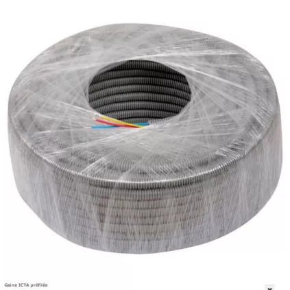 Gaine ICTA Préfilée 3G1.5 mm² 100 Mètres ECO-BRICOLAGE