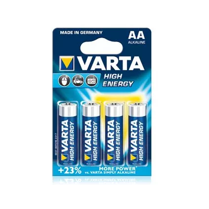 Blister 4 piles LR6 AA 1.5 Volts VARTA - ECO-BRICOLAGE