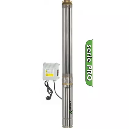 Pompe Immergé Inox 1100w 128M Avec tableau électrique ECO-BRICOLAGE