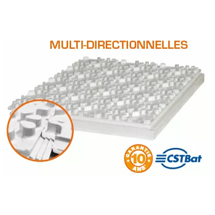 Dalle de plancher chauffant multidirectionnelle 75 R SOMATHERM PCBT