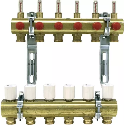 Collecteur Plancher Chauffant Avec Débimètre GIACOMINI