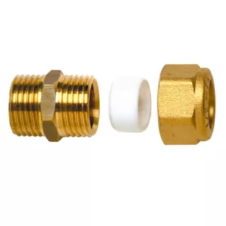 Raccord Bicone male THERMADOR - CALEFFI à bague Téflon