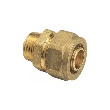 Raccord per droit male à compression somatherm