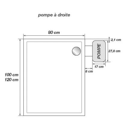 KINEMATIC 120X80 EXTERIEUR Droite Anti-dérapant RD594AD