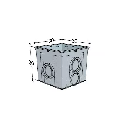 Regard PVC NICOLL 30x30x30