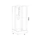 Cabine de douche RIMINI 80x80 Porte coulissante OZE